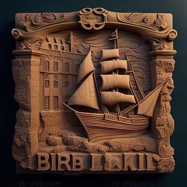 3D model Birgu in Malta (STL)